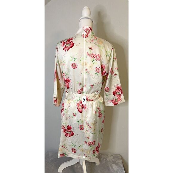 Women’s Floral 3/4 Sleeve Robe Wedding Bridal Small - Picture 6 of 9